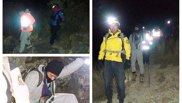 ​Volcán Misti: Policía de Alta Montaña rescata a tres turistas