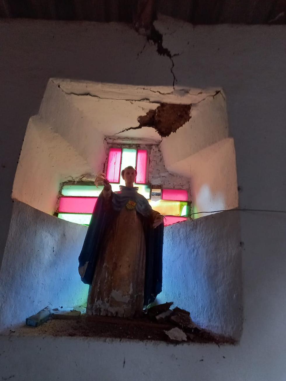 La iglesia matriz de la provincia de Bolívar, ubicado en la región La Libertad, también se vio afectado por el terremoto de 7.5 grados de magnitud que se registró en Amazonas. (Fotos: George Álvarez)