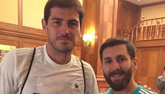 ​Iker Casillas conoció al doble de Lionel Messi y tuvo inesperada reacción