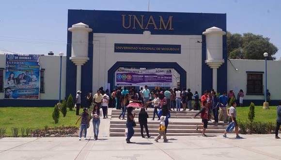 Resultados de examen de admisión de la Universidad Nacional de Moquegua