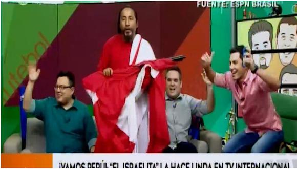 Hincha israelita es reconocido en la televisión de Brasil por su amor a la selección peruana (VIDEO)