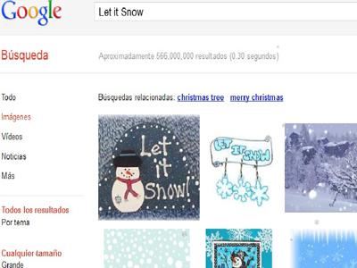 Google sorprendió a usuarios con truco 'Let it Snow'