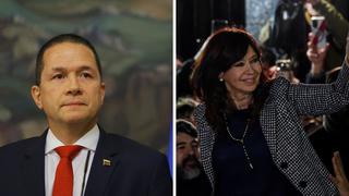 Venezuela declara su repudio por el “nefasto ataque” contra la vicepresidenta de Argentina