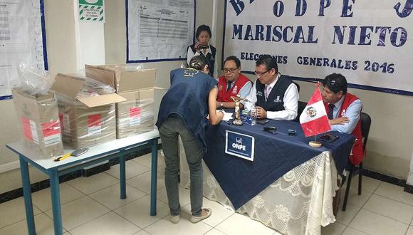 Verifican estado del material electoral en ODPE Mariscal Nieto