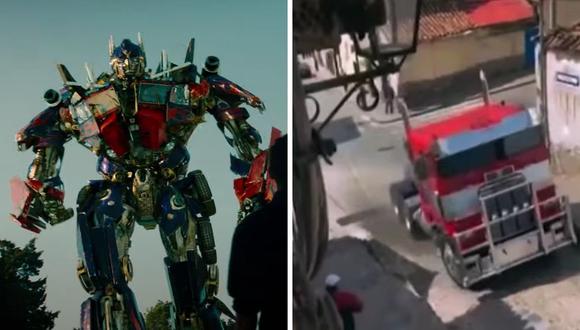 Los múltiples intentos en donde Optimus Prime intenta subir una pronunciada pendiente se hizo viral el 2021. (Foto: Paramount Pictures / captura YouTube)
