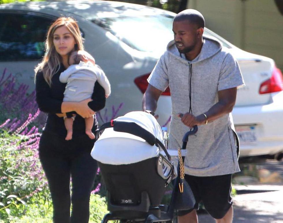 Acusan a Kim Kardashian de depilar cejas a su bebé