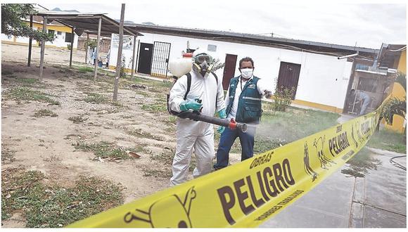 Realizan desinfección en distritos de Chiclayo y Lambayeque