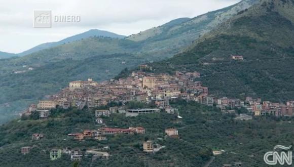 Imagen de la localidad de Maenza en Italia. (Captura de video/CNN).