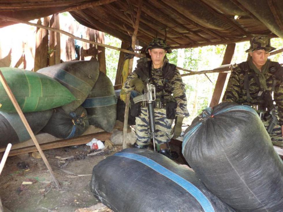 Antidrogas allana almacén de 'narco' 'Wilder' en Tingo María