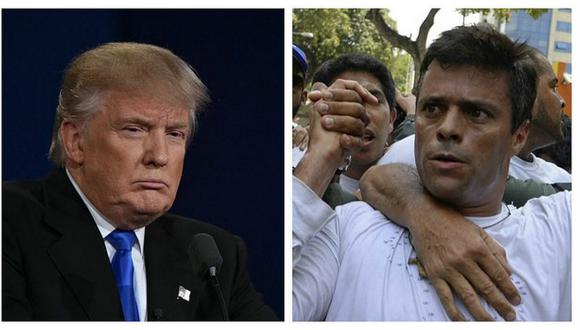 ​Trump pide a Venezuela liberación del opositor preso Leopoldo López 