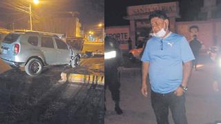 Alcalde de Cayaltí se despista, pero salva de morir en accidente en Lambayeque