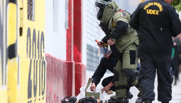 Analizan número de serie de granadas incautadas en Breña para dar con su origen