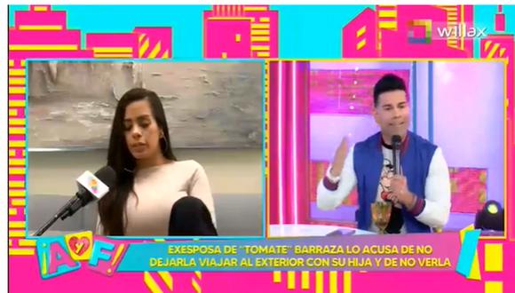 En un momento de la discusión, ‘Tomate’ acusó a su exesposa de estar investigada por el delito de lavado de activos, por lo que Vanessa acusó al cantante de facilitar la visa de personas inscrita ficticiamente en su orquesta por miles de dólares.