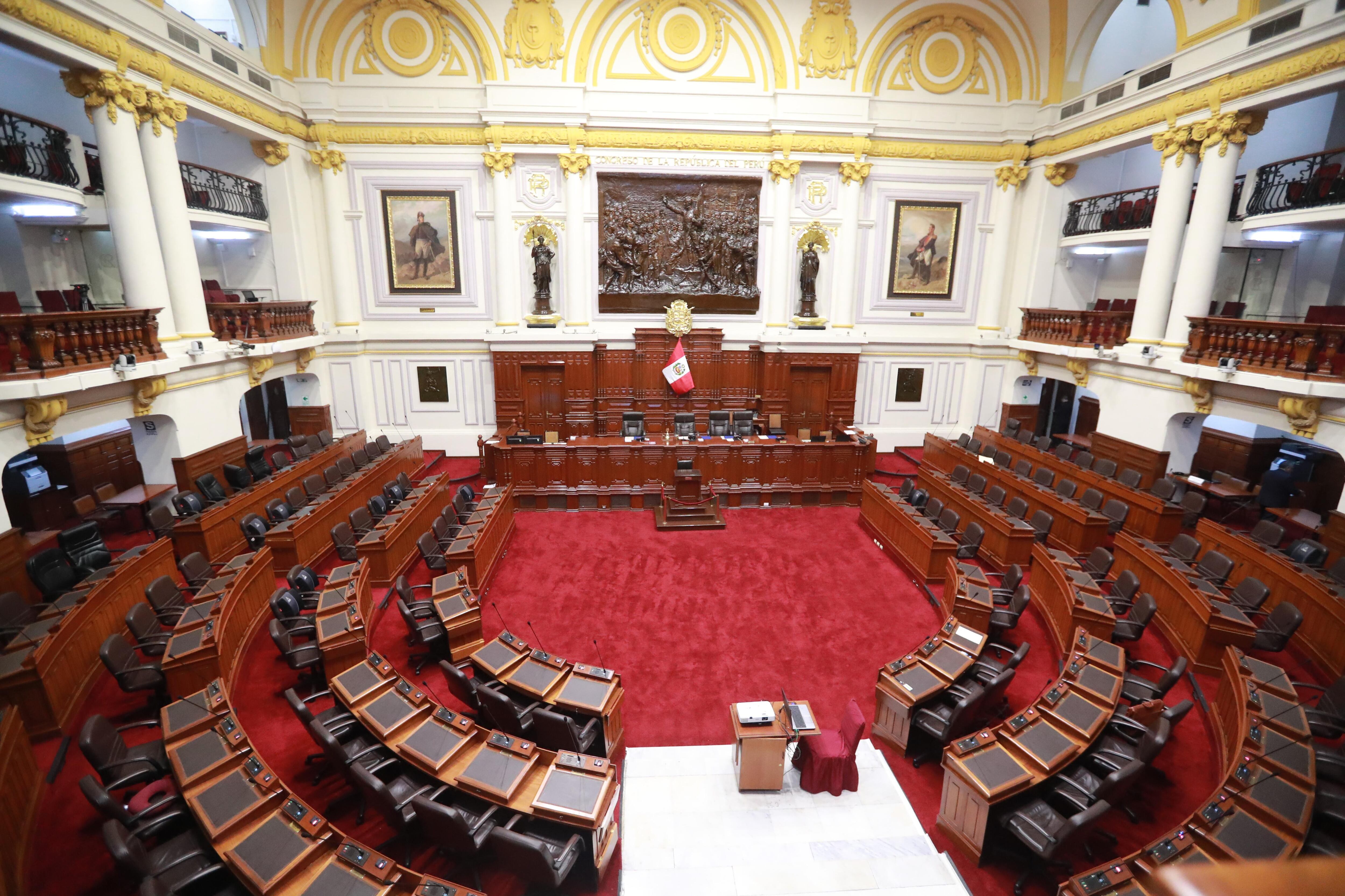 Las actividades comenzarán a las 9:00 a. m. con la reunión del Consejo Directivo, luego será la Junta de Portavoces y, finalmente, el pleno del Congreso al medio día. (Foto: GEC)