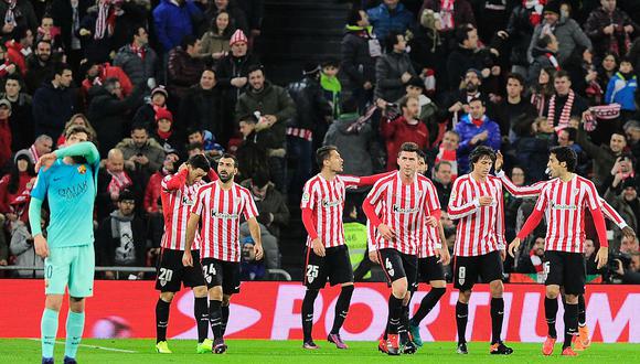 Athletic Bilbao venció 2-1 a Barcelona por la Copa del Rey