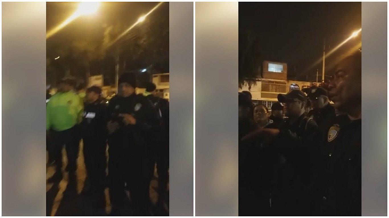 Serenos de Víctor Larco Herrera realizan plantón y exigen chalecos antibalas (VIDEO)