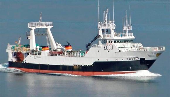 Varios tripulantes de un pesquero español, en cuya tripulación figuran varios ciudadanos peruanos y españoles, fallecieron este martes tras el hundimiento del barco en las aguas canadienses de Terranova. (EFE/ GRUPO NORES).