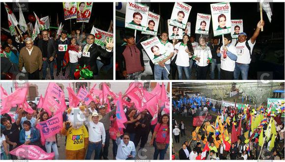Arequipa: Candidatos intensifican campaña en zonas con mayor cantidad de electores
