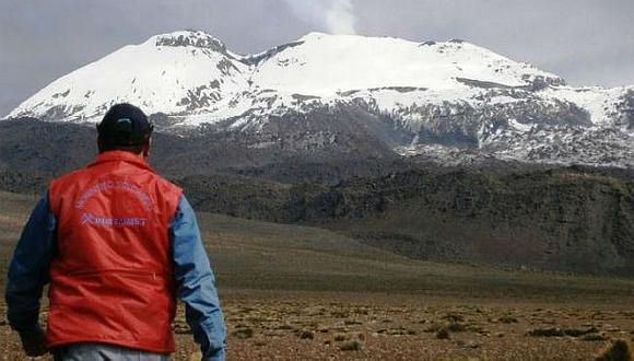 ​Ingemmet recomendará establecer alerta amarilla a volcán Ubinas