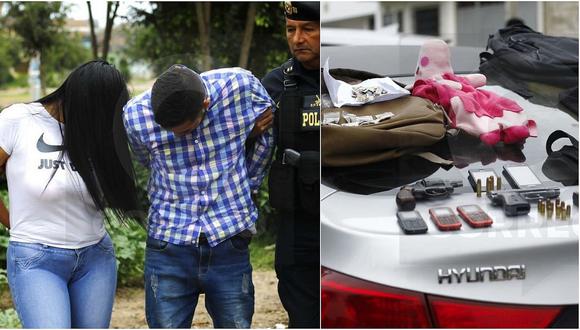Capturan a tres delincuentes con armas de fuego y droga en Los Olivos (FOTOS)