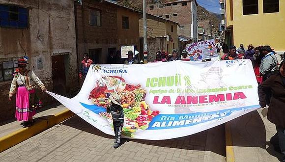 Población de Ichuña lucha contra la anemia y la desnutrición