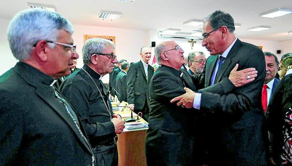 ​Cardenal Pedro Barreto se reúne con Martin Vizcarra en asamblea ordinaria