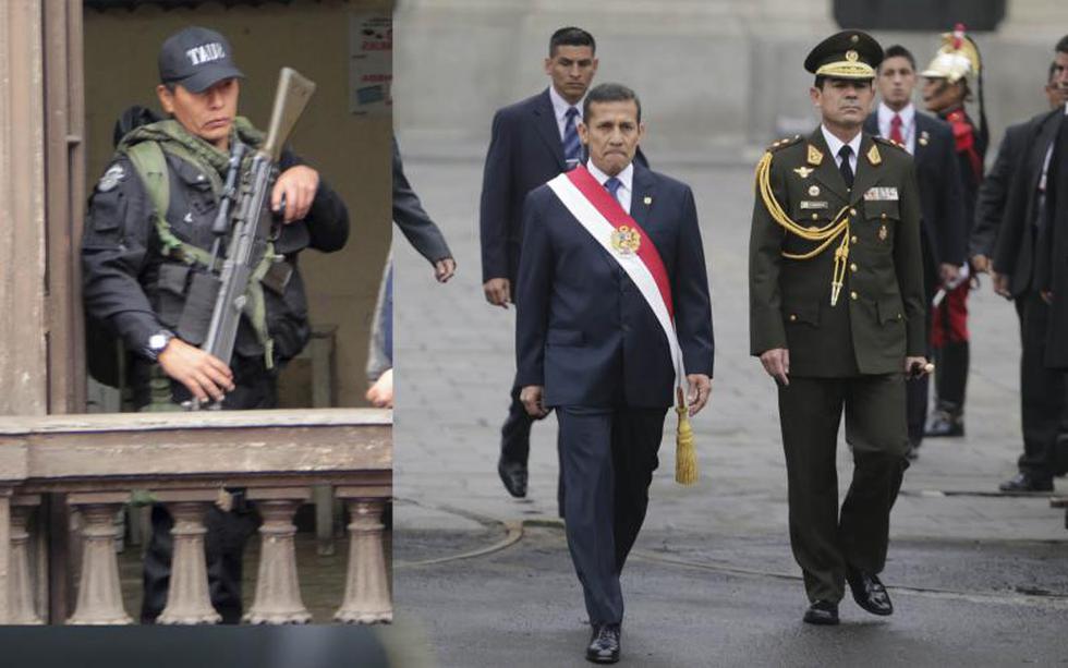 Ollanta Humala fue custodiado por francotiradores