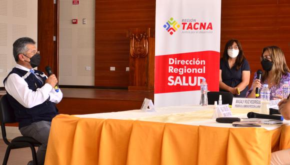 Director reginal de salud, Oscar Galdos, presentó informe ante comisión de congresistas en sesión descentralizada en Tacna.
