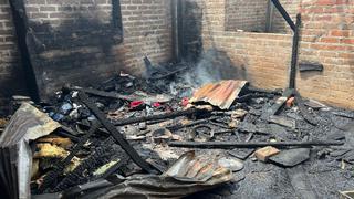 Incendio deja en la calle a una humilde familia de Satipo (FOTOS)