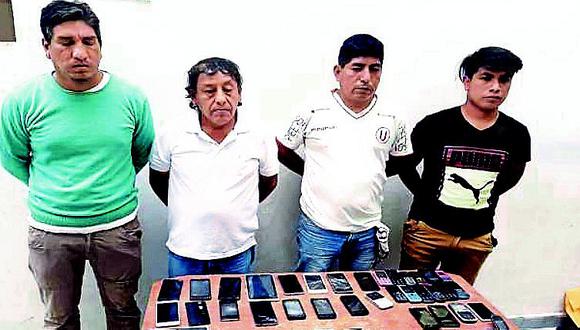 Detienen a cuatro personas con 36 celulares presuntamente robados