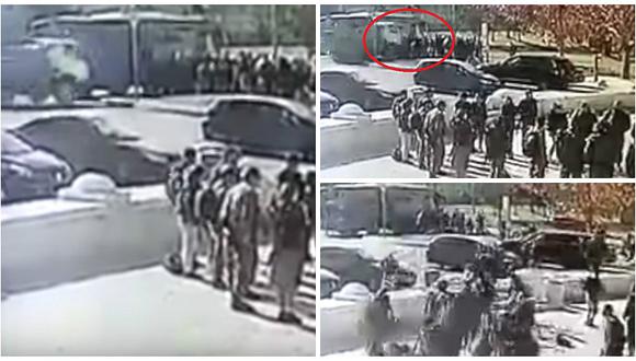 Jerusalén: el momento en que el camión arrolla a grupo de soldados (VIDEOS)