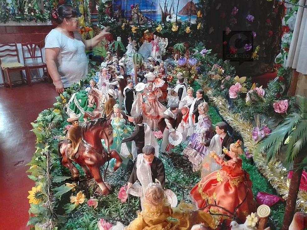 Nacimientos navideños regionales se muestran en Pocollay