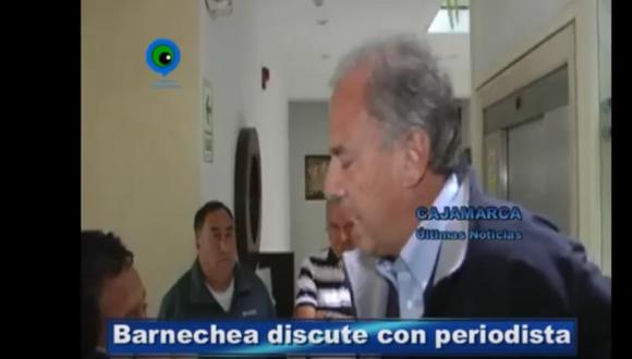 Barnechea discute con periodista y dice que prensa está muy engreída (VIDEO)