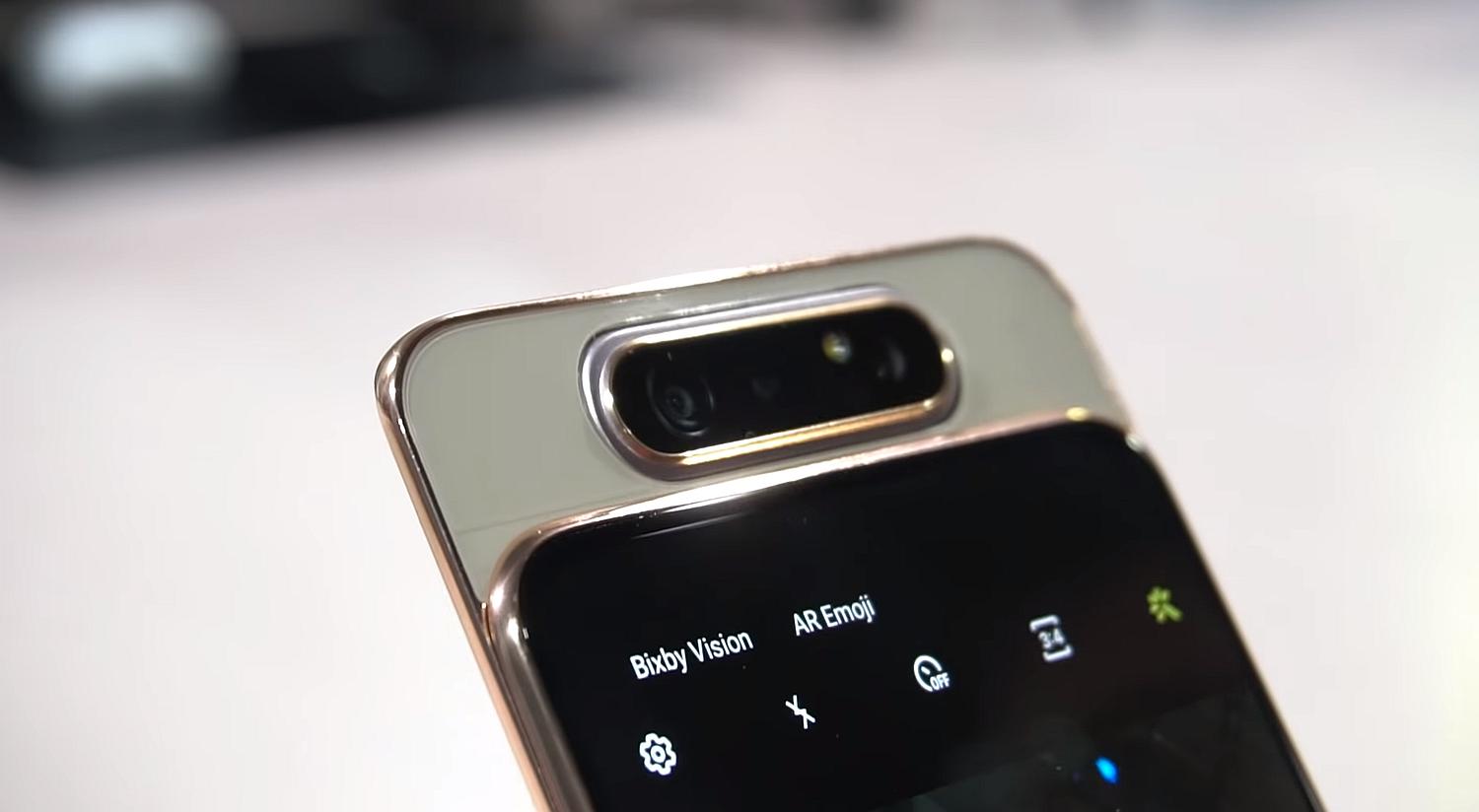Galaxy A80: Samsung presentó smartphone con cámara giratoria