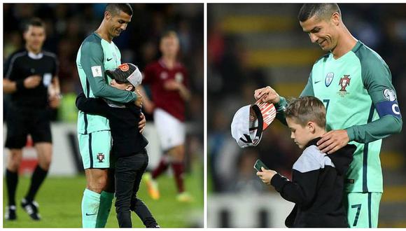 ​Cristiano Ronaldo: mira el noble gesto de CR7 con un niño de Letonia (VIDEO)