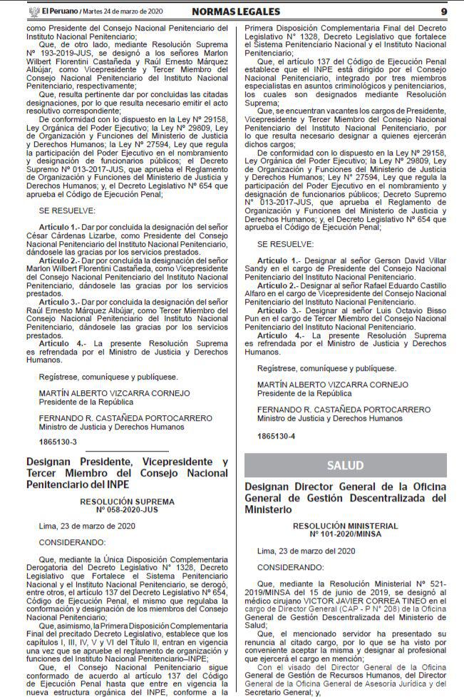 INPE cuenta con nuevos directivos desde hoy.