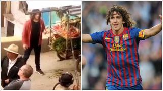 Carles Puyol está en Lima: leyenda fue captada en San Juan de Lurigancho (VIDEO)