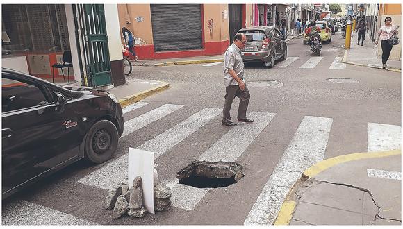 Chiclayo: calles en peligro por redes antiguas y tránsito pesado 