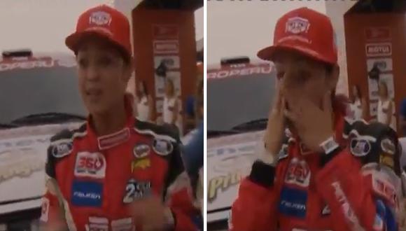 Fernanda Kanno lloró de emoción durante partida simbólica en el Rally Dakar 2019 (VIDEO) 