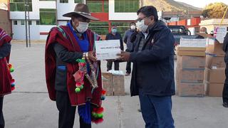 Entregan 1500 pruebas rápidas a tenientes gobernadores de la provincia de Huancané, en Puno