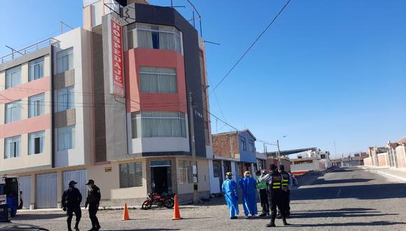 Hecho de sangre se produjo en puerta del hospedaje Roshio en el distrito Albarracín