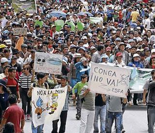 Hoy se reanudan protestas contra Conga 