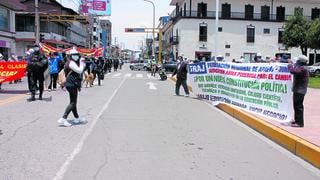 Fenateperú y Apafas marchan en Huancayo contra la ‘privatización’ escolar
