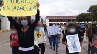 Familiares de hombre asesinado salieron a las calles de Huamanga a pedir expulsión de extranjeros (VIDEO)