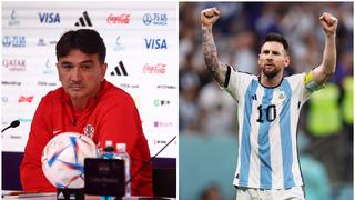 “Messi no corre mucho y no defiende”: el sorpresivo comentario de Dalic, DT de Croacia