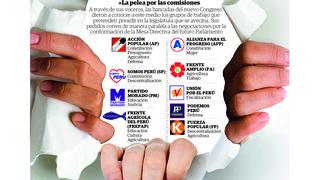 AP, APP y Somos Perú aspiran a dirigir Constitución
