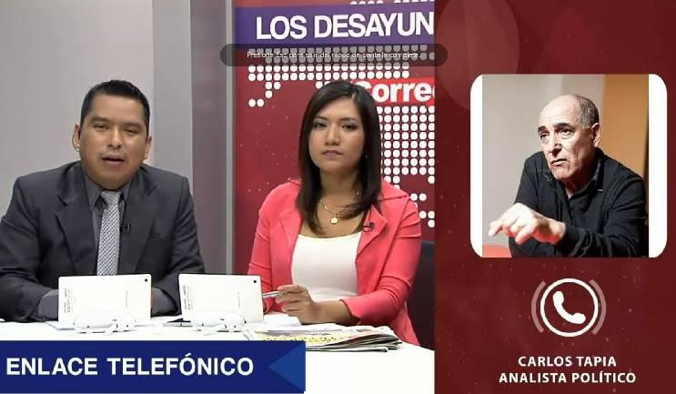 ​Carlos Tapia: “La izquierda es desunida y requiere retornar a la escena política con fuerza”