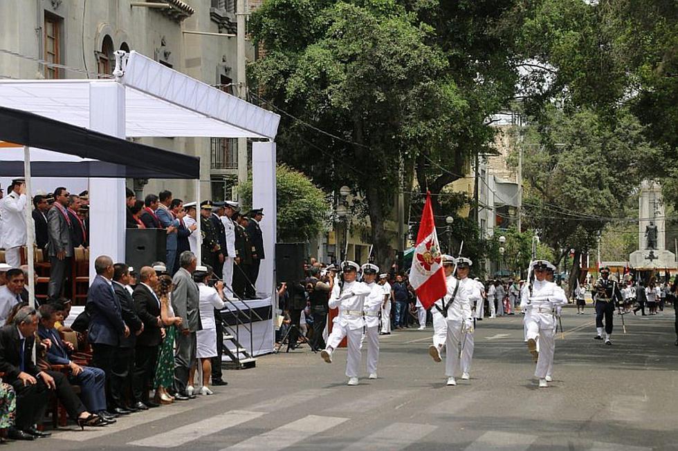Autoridades rinden homenaje a Miguel Grau; el héroe del Combate de Angamos