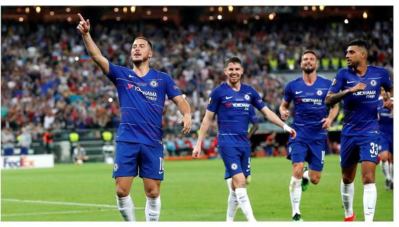 ​Eden Hazard se despidió del Chelsea ganando la Europa League