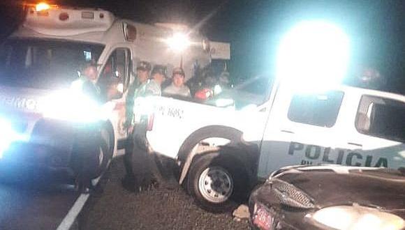 Patrullero de la Policía y auto colectivo chileno chocan y dejan 4 heridos